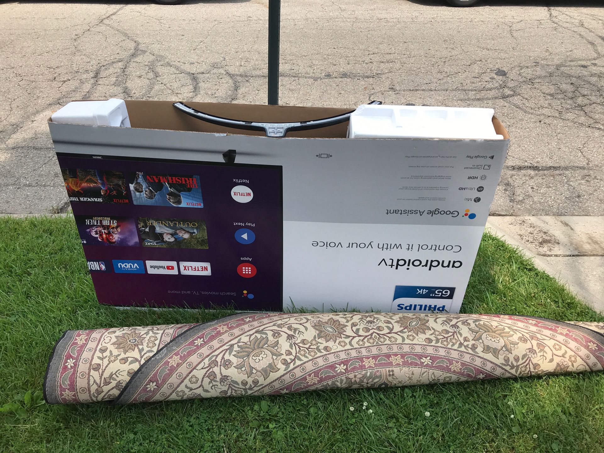 Free tv and rug