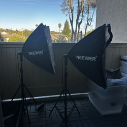 2x Bright Lights For Model Shooting