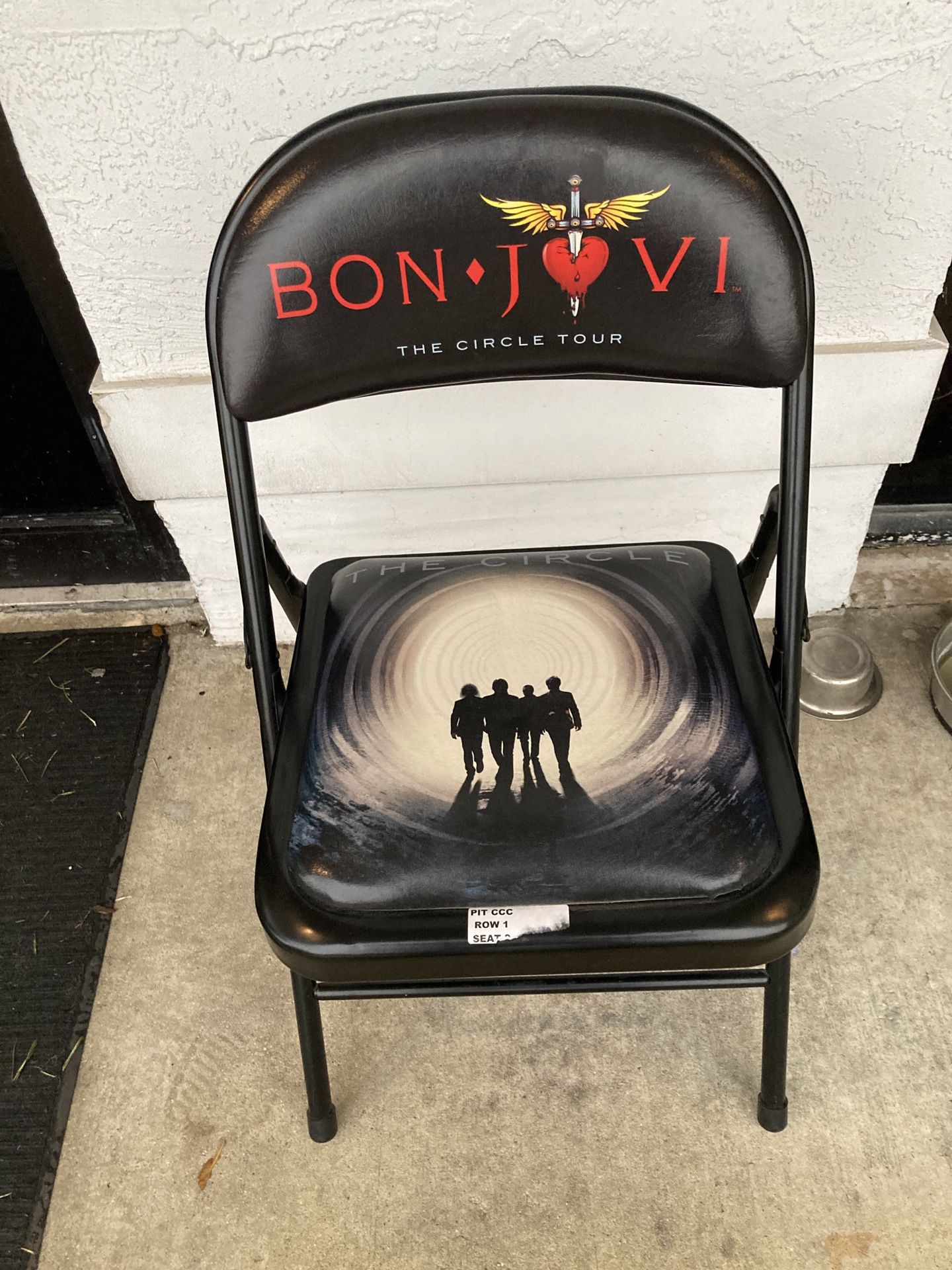 Bon Jovi Circle Tour, Original Tour Concert Chair, Collectible for