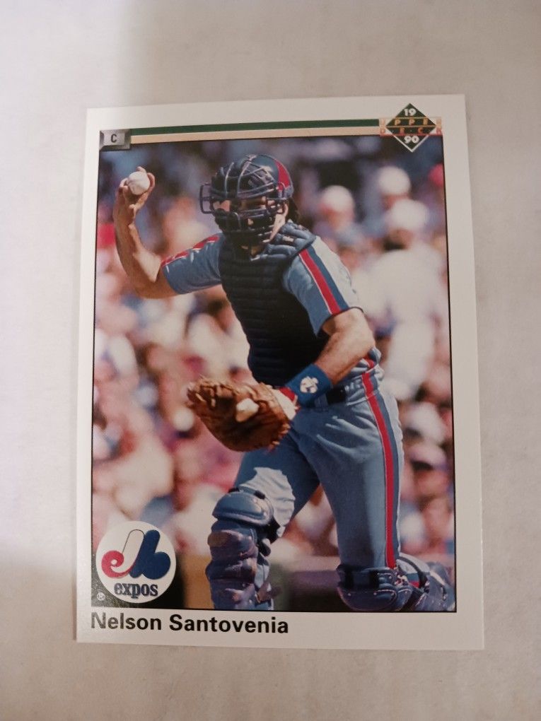 1990 Upper Deck Nelson Santovenia Error Card