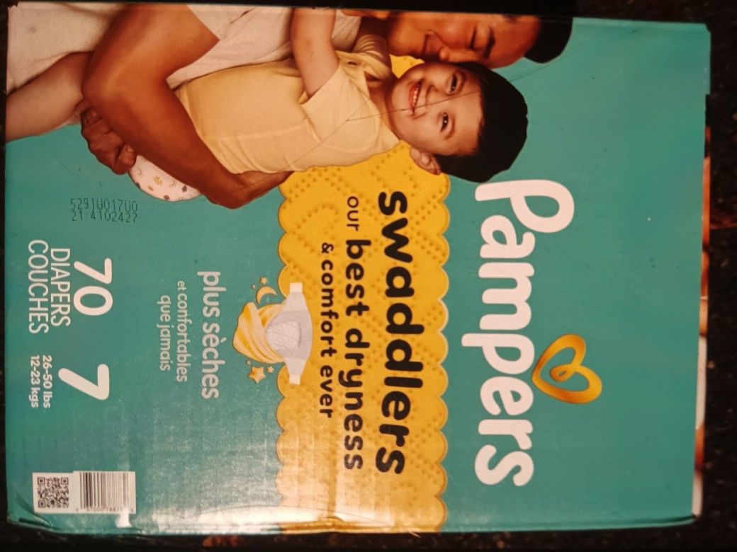 Pamoers Swaddlers Diapers 70ct Size 7