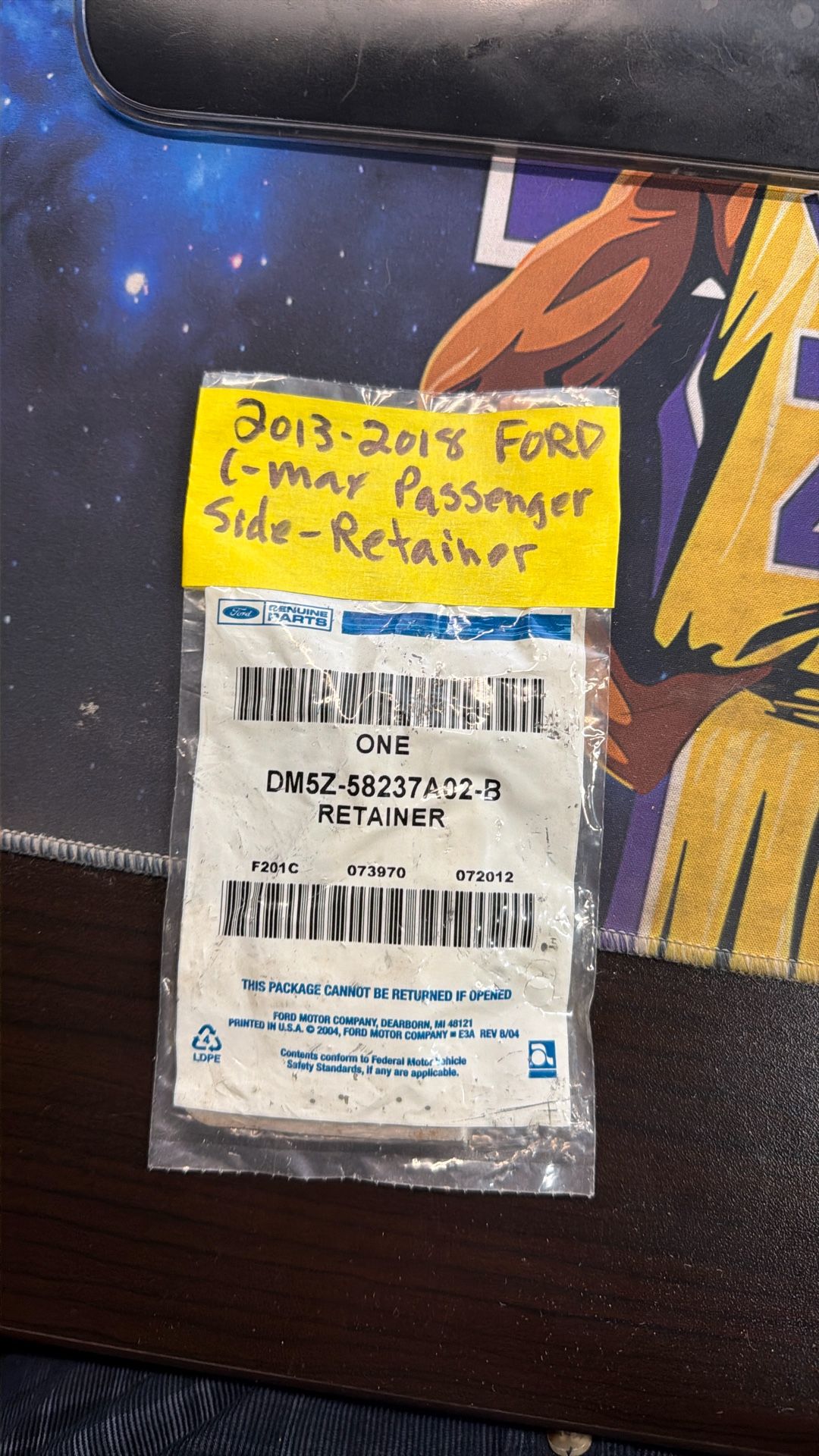 2013 2018 Ford C Max Retainer