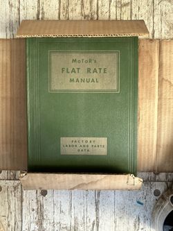 1948 Motor's Flat Rate Manual, 20th Edition, Hardcover