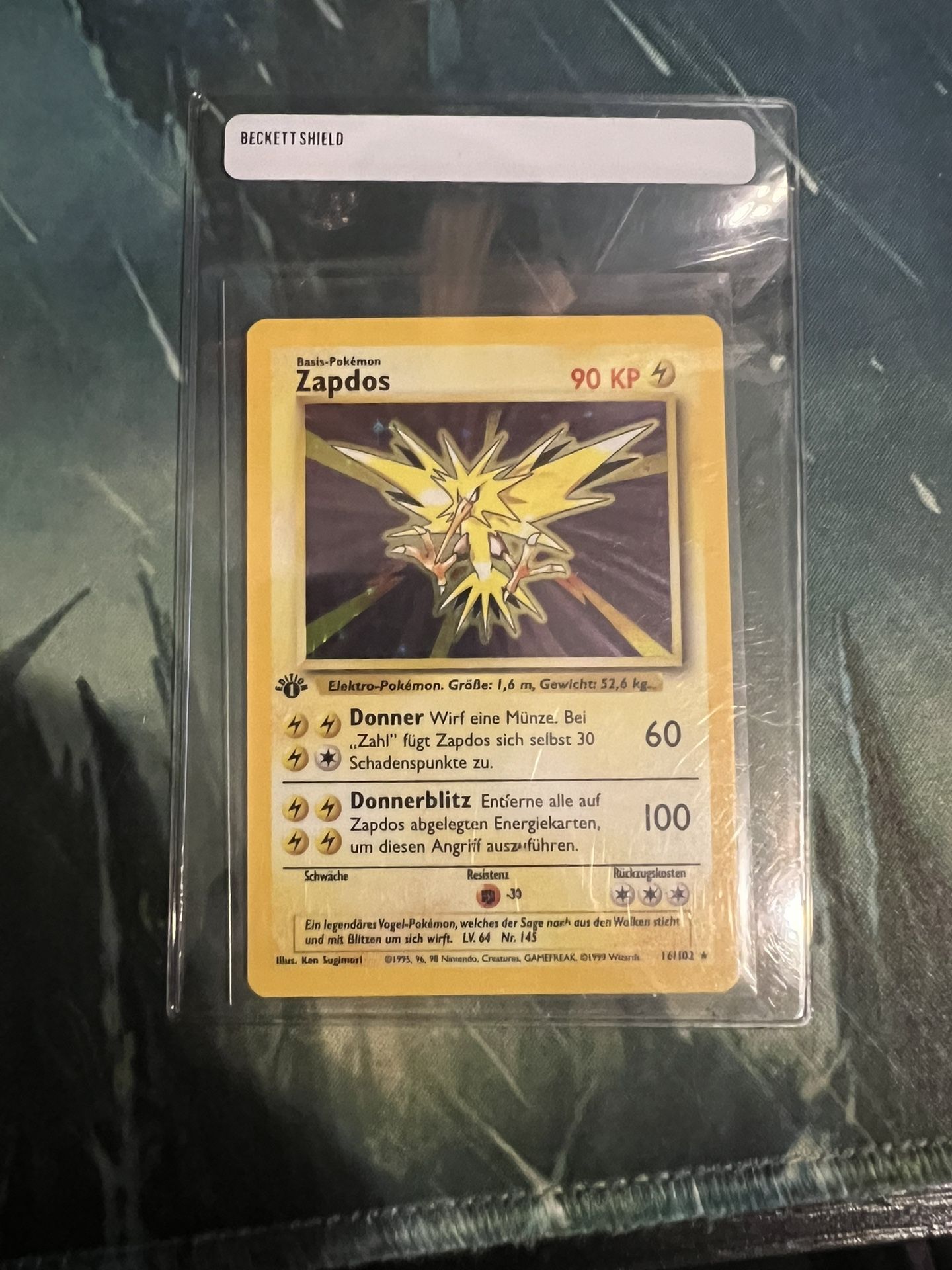 German Zapdos 1st Ed Mint Pokemon Cards No Charizard