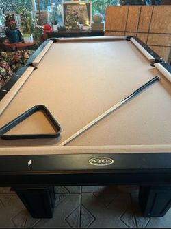 Elegant Black 8ft 3pc Slate Pool Table