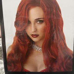 Orange Medium Length Wig