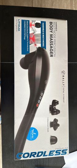 Bally Fitness Cordless Handheld Multi Node Percussion Body Massager