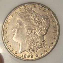 1892 CC Morgan silver dollar - RARE
