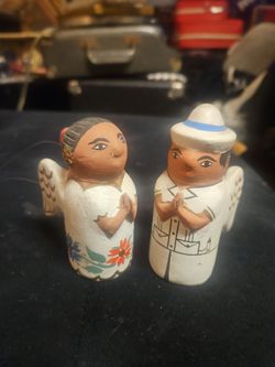 Red clay Latin  folk art angels