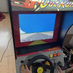Out Run 1 Up Arcade Classic With Seat 