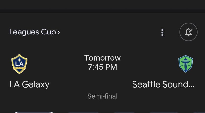 Galaxy Vs Seattle Sound... 