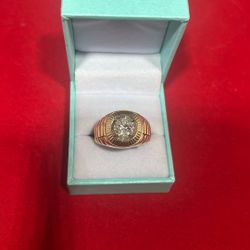 14K YG 1.5 C.T Diamond Rolex Style Ring 13.6gr 