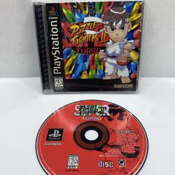 Super Puzzle Fighter II Turbo (PlayStation 1, PS1) CIB - Complete, Black Label
