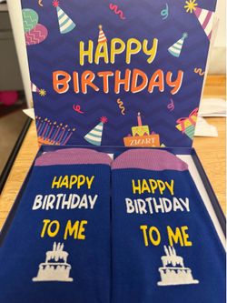 Happy birthday socks