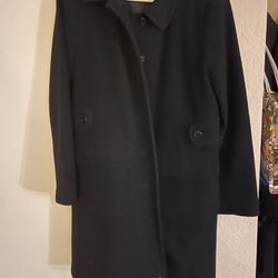 Black Long Peacoat