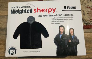 Weighted wearable Sherpy blanket