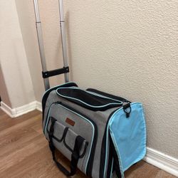 QUALITY WH Pet Carrier W Wheels, Airline Approved, like New