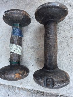 Vintage dumbells set