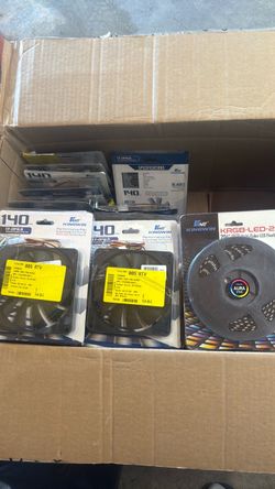 Computer fans and LED lights