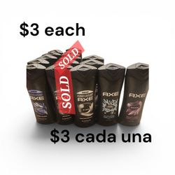 Axe Bodywash $3each Price is Firm. How many do u need? I have 11 available.