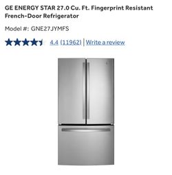 GE Energy Star Refrigerator 