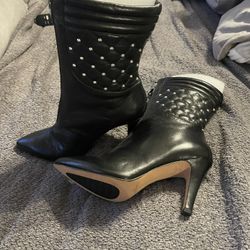 Black Studded Boots