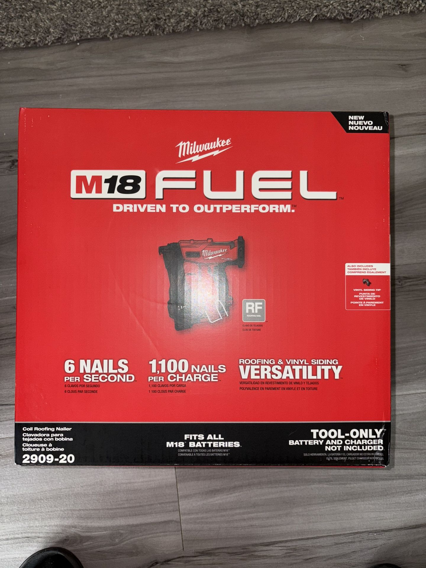 M18 FUEL Coil Roofing Nailer 2909-20