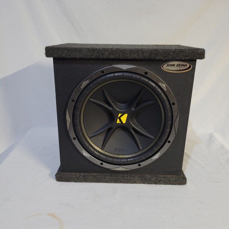 Kicker Comp C12 In Sub-Zero Enclosure