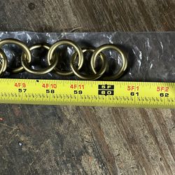 Two 5 ft Brass chains
