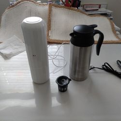 Mini Portable Manual USB Coffee Machine Handhold Travel Coffee Maker And Electric Kettle 