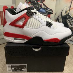 Nike Air Jordan Retro 4 Red Cement DH6927-161 Men's 11 Shoes NEW