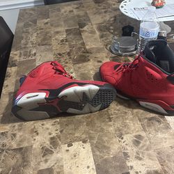 Red Jordan 6s