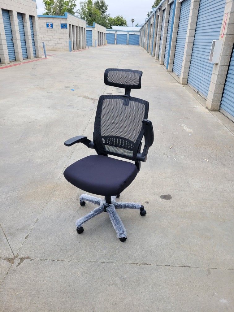 Office Chair With Flip Up Arm And Headrest