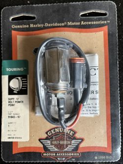 Genuine Harley-Davidson Accessories… Install This Cigarette Adapter So You May Charge Your Cell Phone & etc. With This Adapter, Sold My Harley.