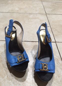 Blue Michael kors heels