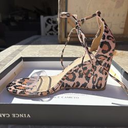 Leopard Clear heels
