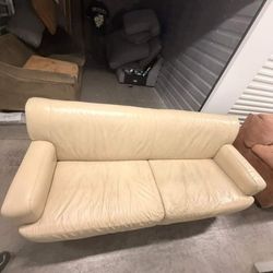 White Leather Couch