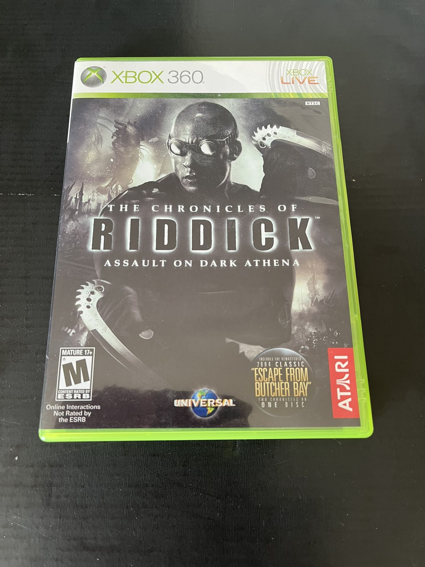 $28 The Chronicles Of Riddick: Assault On Dark Athena Xbox 360