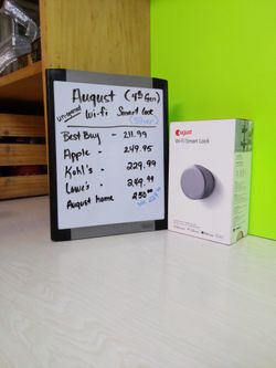 WiFi Smart Lock 4th Gen. Silver August Brand