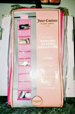 Juicy Couture 10 Shelf Hanging Closet Organizer Storage