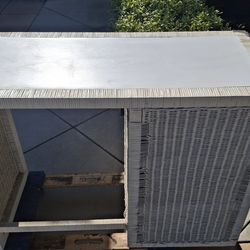 Wicker desk and dresser