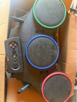 New Activision Guitar Hero World Tour Xbox 360 Drum Kit Complete Stand Cymbals NOS