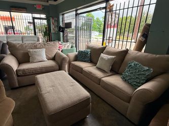 Sofa Set 2pz w/Ottoman ⚠️ $320