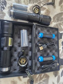 Power Style Rechargeble flashlight- Two -New