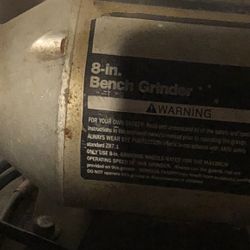 8 Inch Bench Grinder With Stand