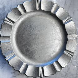 Pier 1 Plate Chargers Scalloped Edge Silver Set of 8 ~13 inches Wide