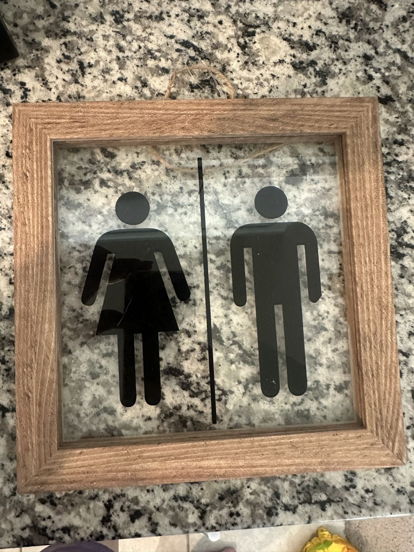 Small Bathroom Sign