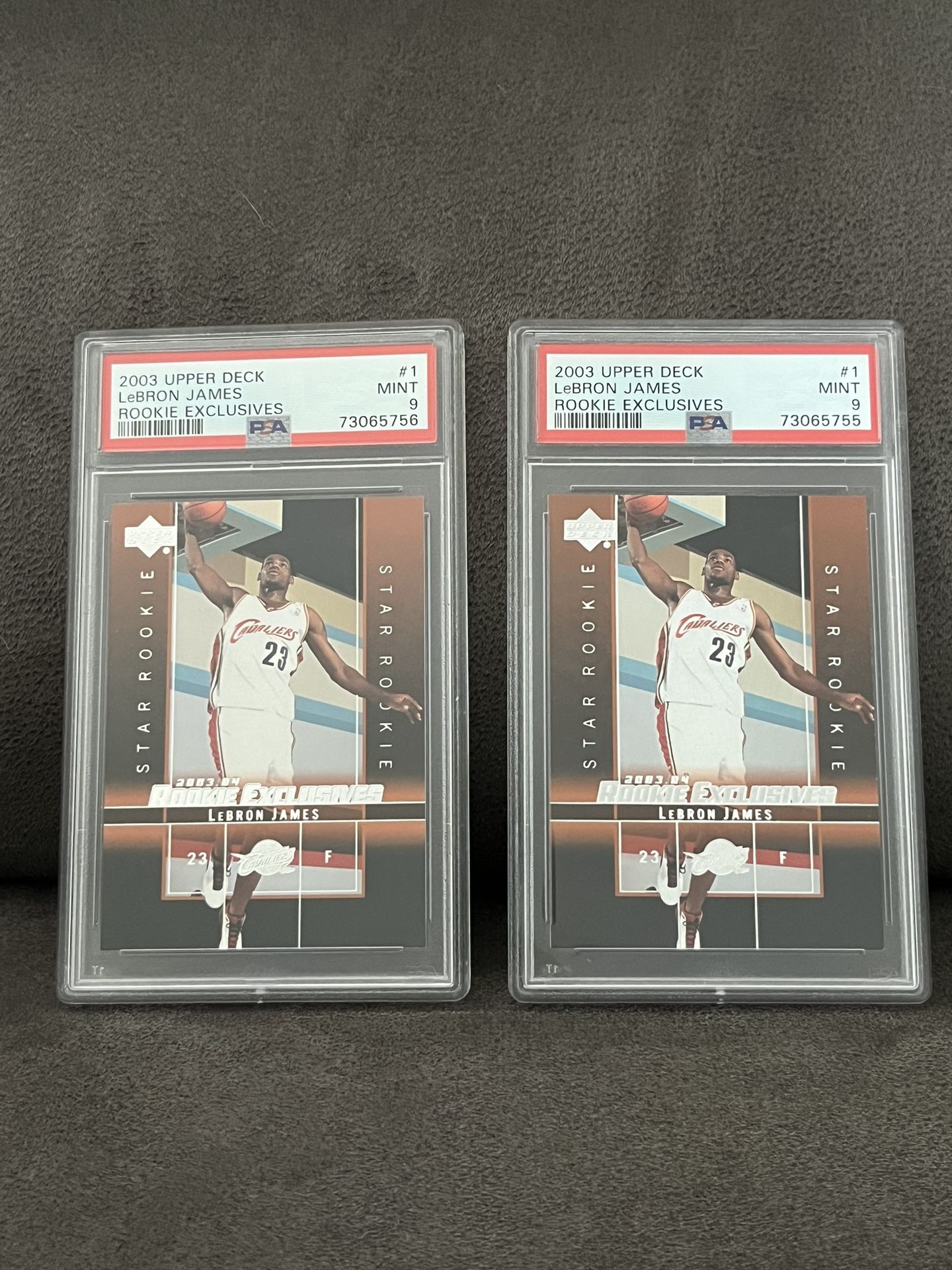 Lebron James Upper Deck Rookie Exclusive PSA 9s for Sale in