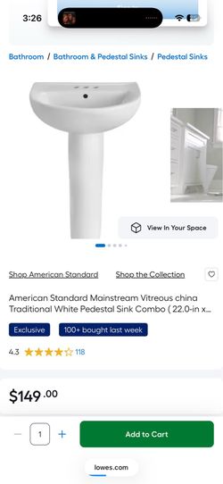 Pedestal bathroom sink!!