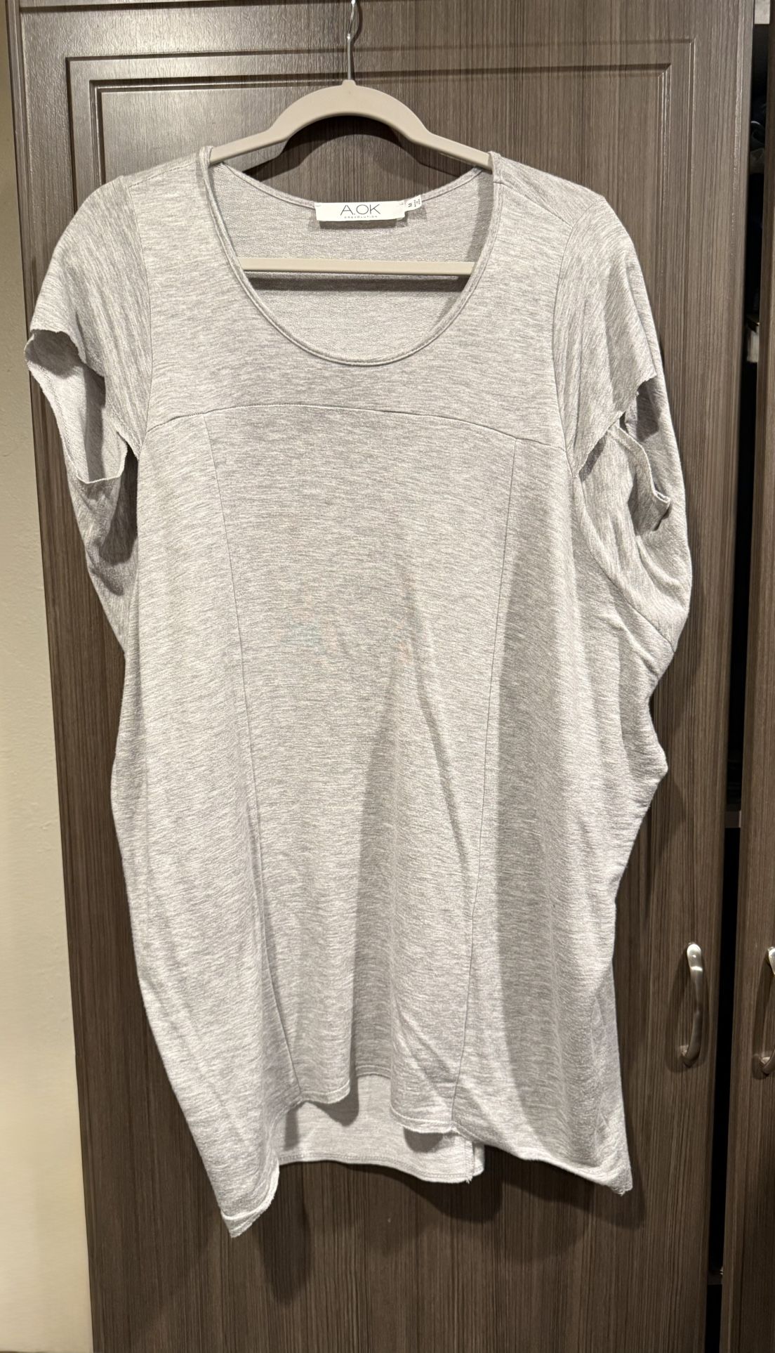 AOK Heather Grey Jersey Dress (M)